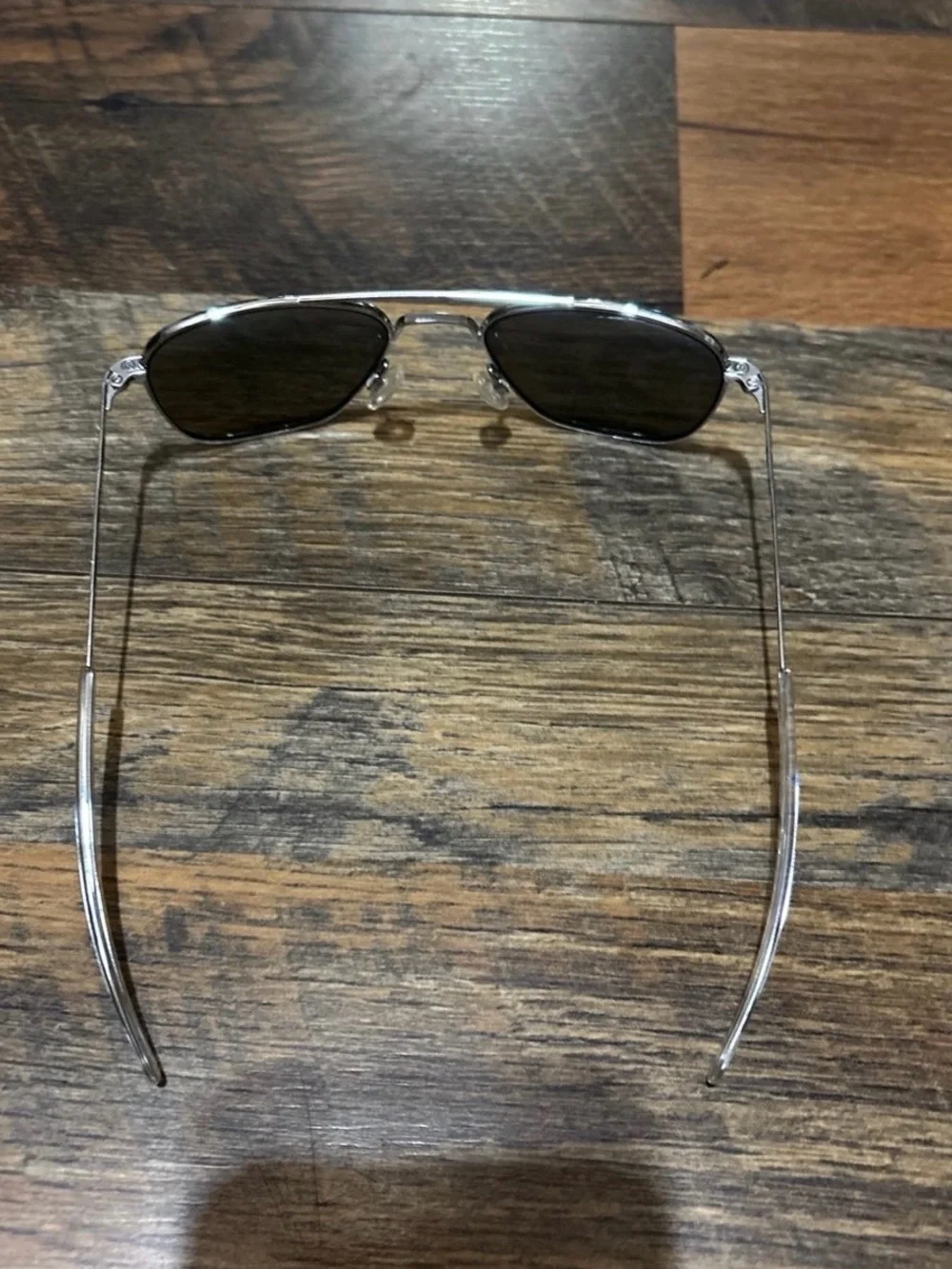 RANDOLPH ENGINEERING USA AVIATOR MATTE CHROME SUNGLASSES‎ 140mm